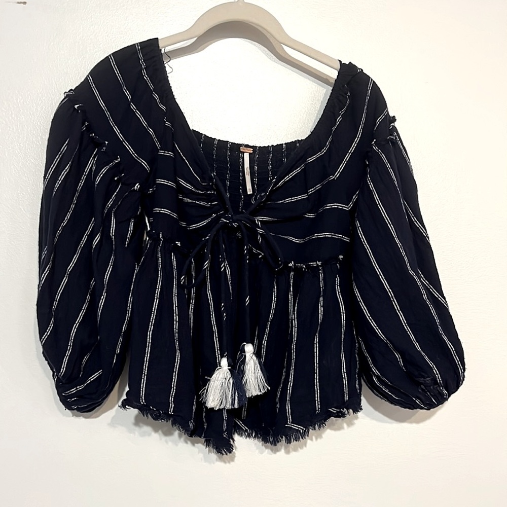 Free People stripe crop top